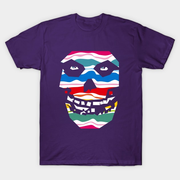 crimson ghost rainbow pattern T-Shirt by BAJAJU